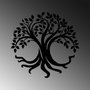 Wallity Tree Of Life Escultura de Pared de Metal Negra